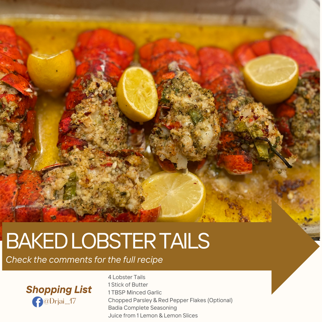 🧄🌿 Garlic & Herb Baked Lobster Tails 🌿🧄
