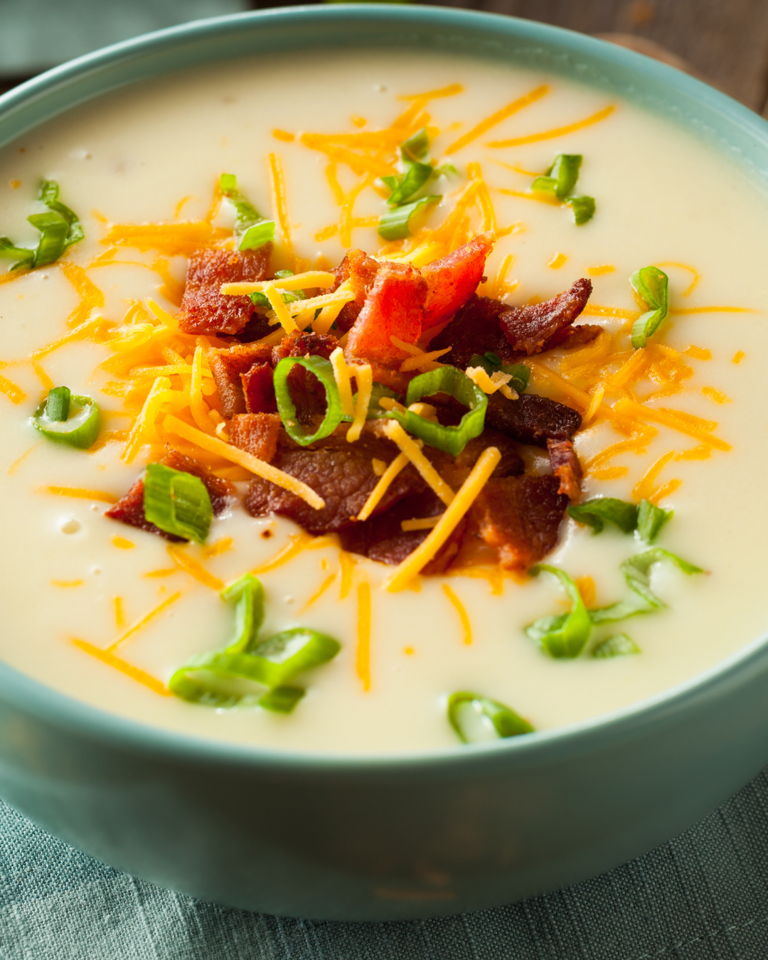🥔 Loaded Potato Soup with Crispy Bacon