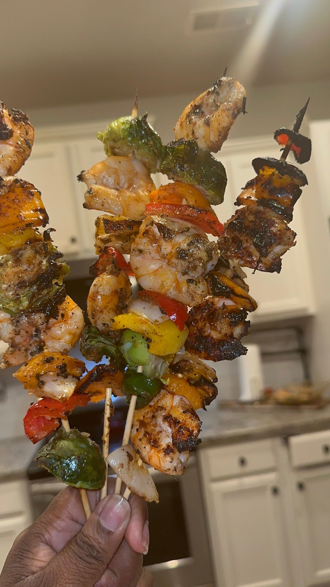 🍢🔥 Grilled Jerk Honey Butter Skewers