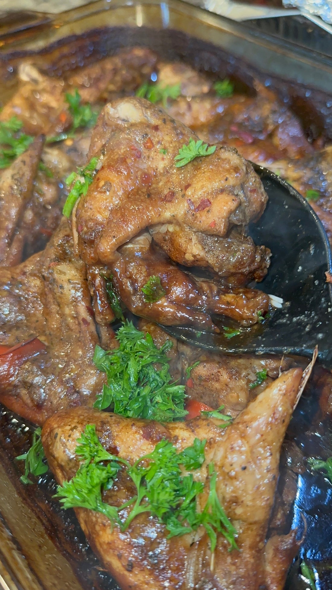 🍗 Creamy Garlic Baked Chicken Wings