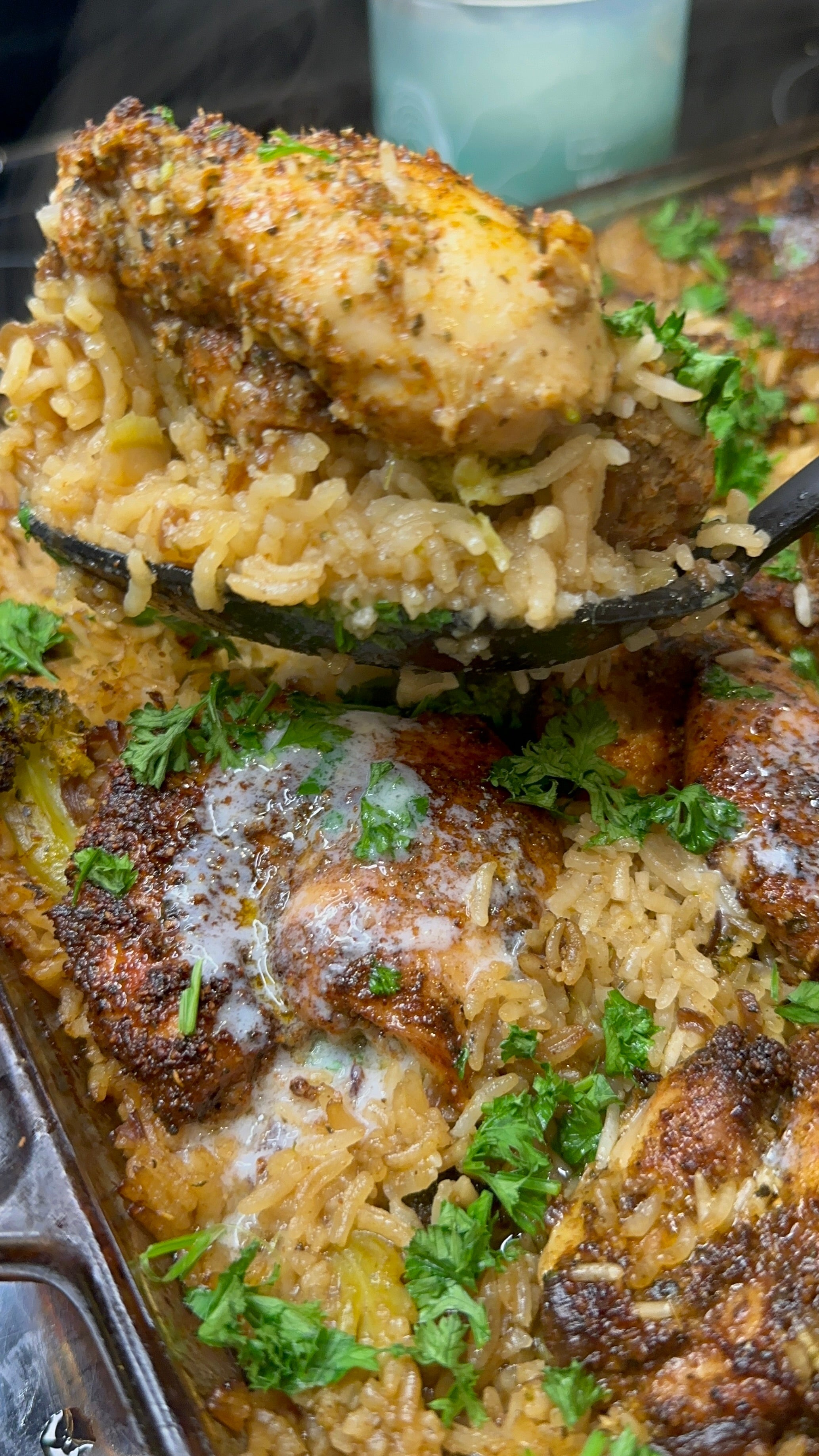 🧈🍗🥦 Stick of Butter Chicken &amp; Broccoli Rice Bake