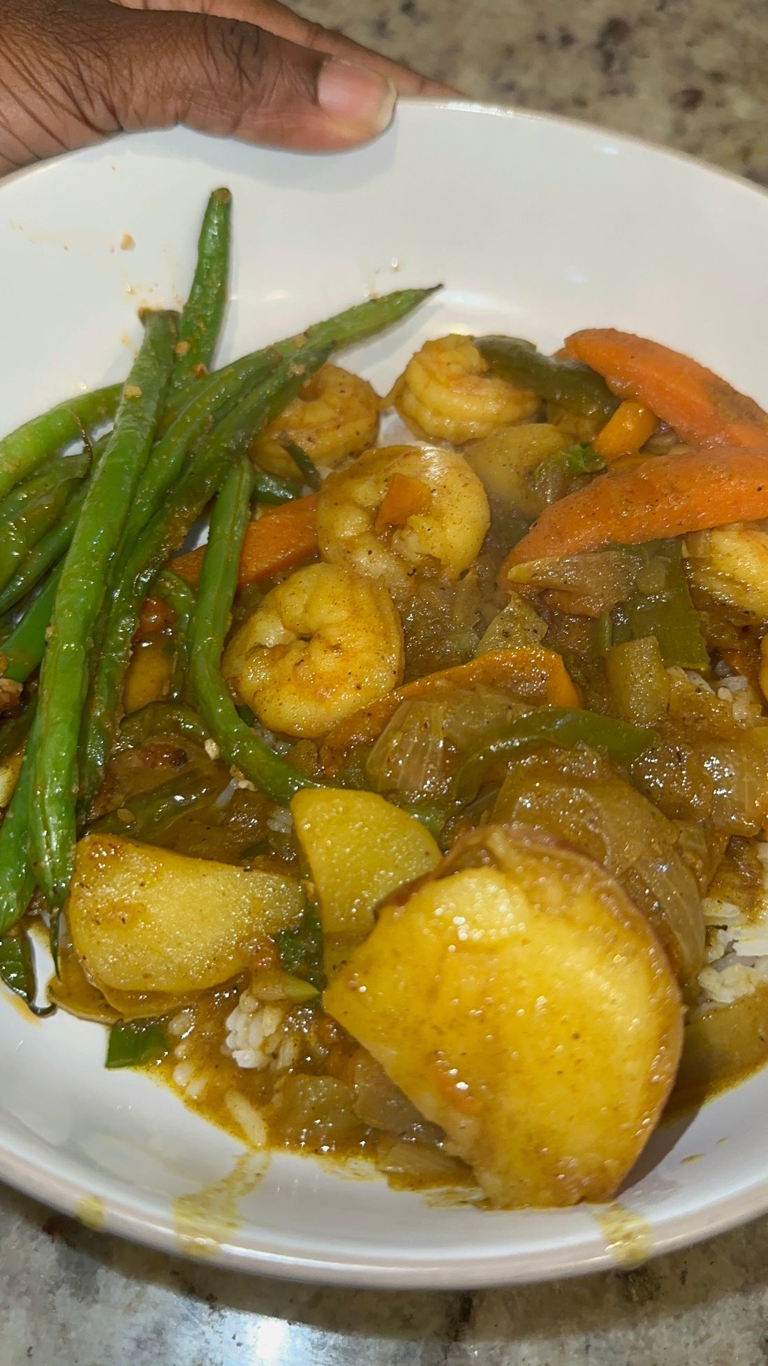 🍛🍤 Caribbean Curry Shrimp