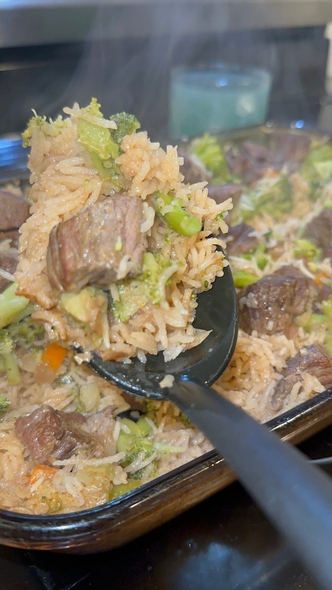 🧈🥩🥦 Stick of Butter Beef & Broccoli Rice Bake
