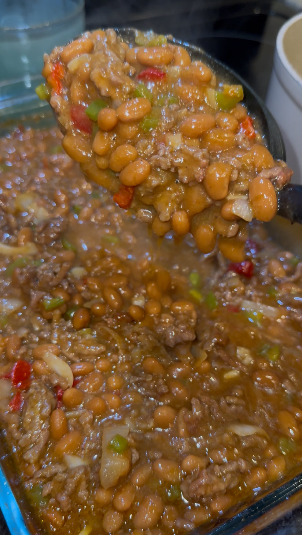 🫘🔥 Sweet &amp; Spicy Baked Beans (with Red Chili Peppers)