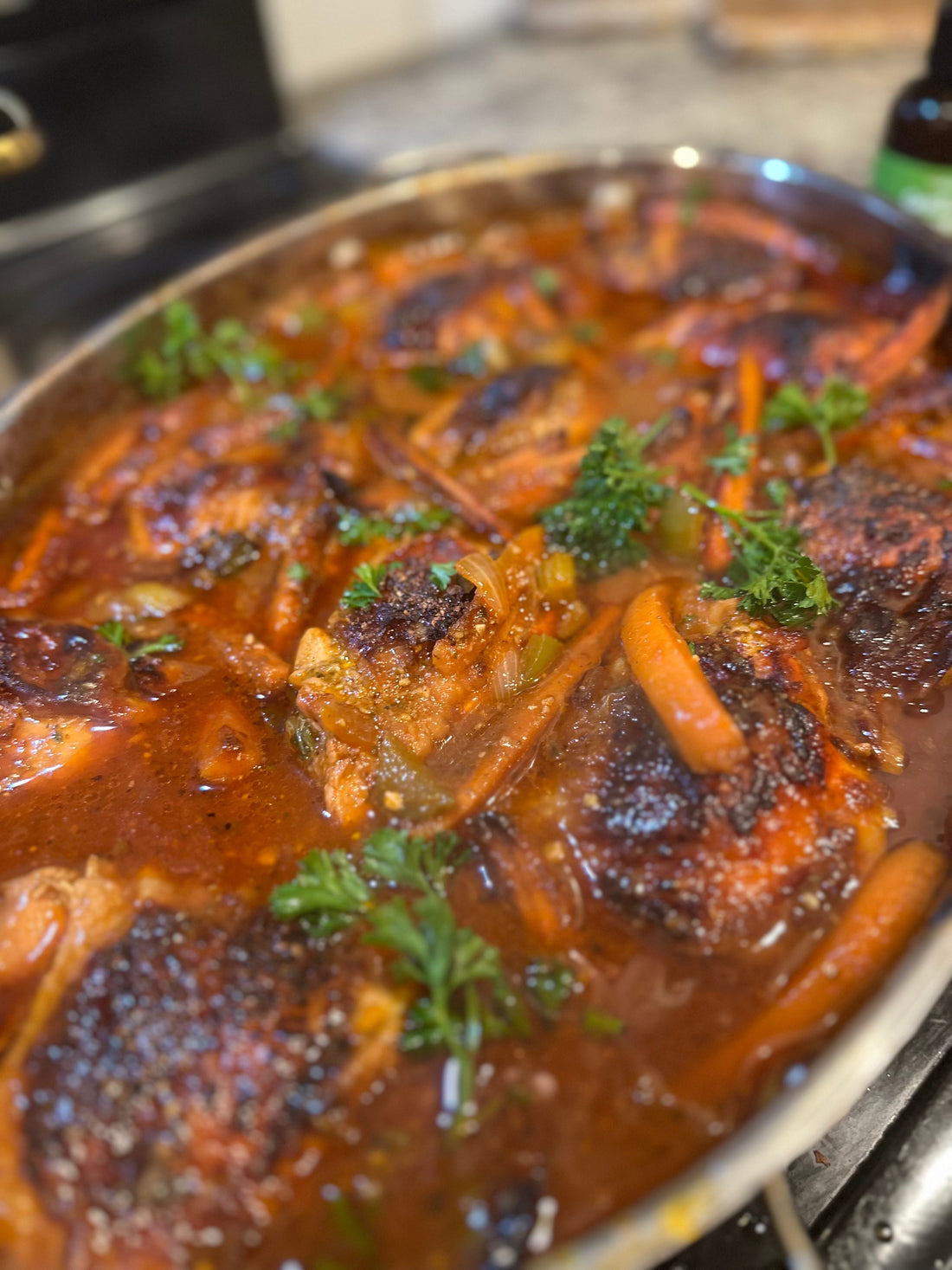 🍗 Braised Chicken Thighs (with Cuire Flavor Drops!)