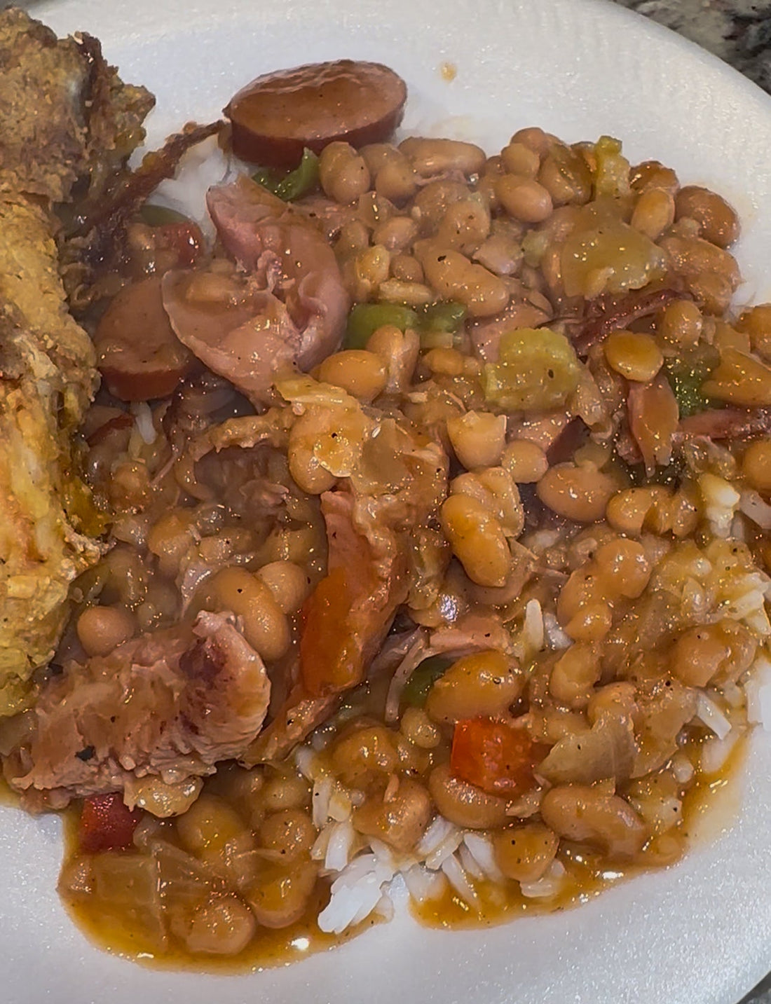 🥘 Pork &amp; Beans with Smoked Sausage and Turkey